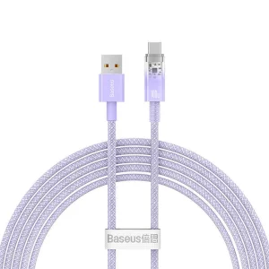 کابل تبدیل USB به USB-C بیسوس مدل Explorer Series 100W طول 2 متر