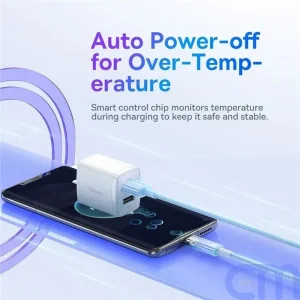 کابل تبدیل USB به USB-C بیسوس مدل Explorer Series 100W طول 2 متر