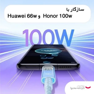 کابل تبدیل USB به USB-C بیسوس مدل Explorer Series 100W طول 2 متر