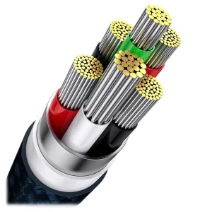 کابل تبدیل USB به USB-C / microUSB / لایتنینگ باسئوس مدل Flash Series Ⅱ 100W طول 1.2 متر