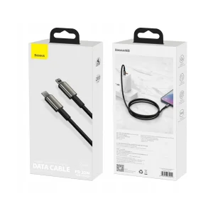 کابل تبدیل USB-C به لایتنینگ باسئوس مدل Tungsten طول 2 متر