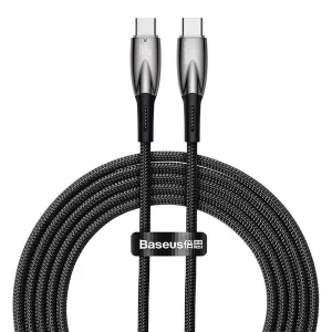 کابل تبدیل usb-c بیسوس مدل Glimmer CADH000701 طول 1 متر