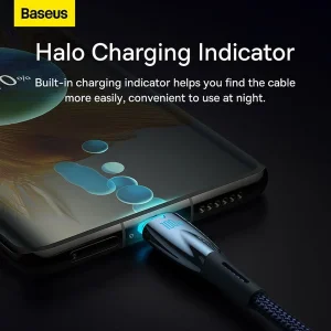 کابل تبدیل usb-c بیسوس مدل Glimmer CADH000701 طول 1 متر