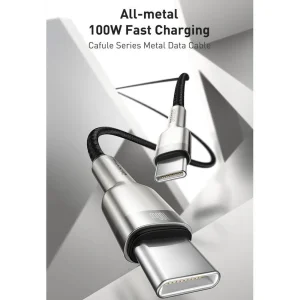 کابل تبدیل USB-C به USB-C باسئوس مدل CATJK-D01 طول 2 متر