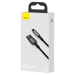 کابل  تبدیل USB به لایتنینگ باسئوس مدل Tungsten طول 2 متر