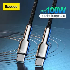 کابل تبدیل USB-C باسئوس مدل Cafule Series Metal Data Cable (100W) طول 1 متر