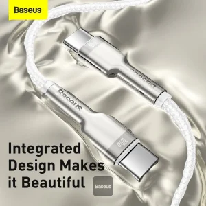 کابل تبدیل USB-C باسئوس مدل Cafule Series Metal Data Cable (100W) طول 1 متر
