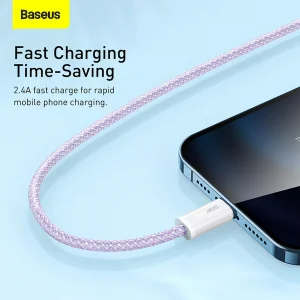 کابل تبدیل USB به لایتنینگ باسئوس مدل CALD0005 طول 2 متر