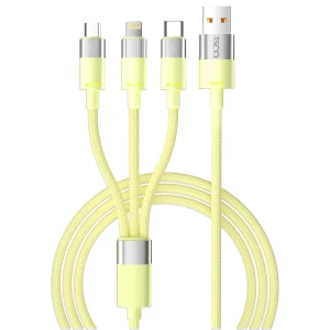 کابل تبدیل USB به USB-C | microUSB | لایتنینگ تسکو مدل TCT 111 طول 1.2 متر