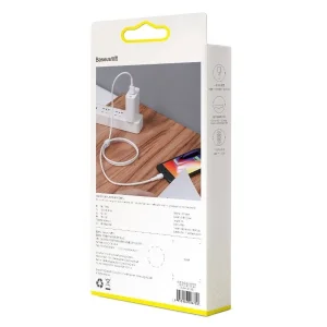 کابل تبدیل USB به لایتنینگ باسئوس مدل CALSW-02 طول 1 متر