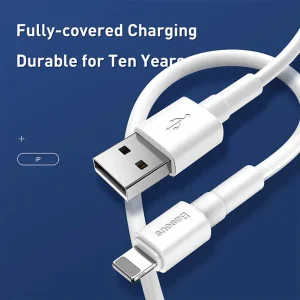 کابل تبدیل USB به لایتنینگ باسئوس مدل CALSW-02 طول 1 متر