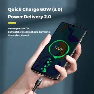 کابل USB-C باسئوس مدل CATKLF-G1 طول 1 متر