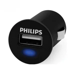 شارژر فندکی فیلیپس مدل DLP-2520U به همراه کابل تبدیل microUSB