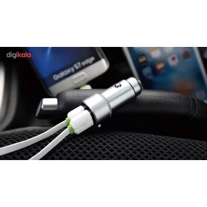 شارژر فندکی الدینیو مدل C302 همراه با کابل microUSB