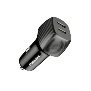 شارژر فندکی 30 وات 2 پورت فیلیپس مدل DLP5522C