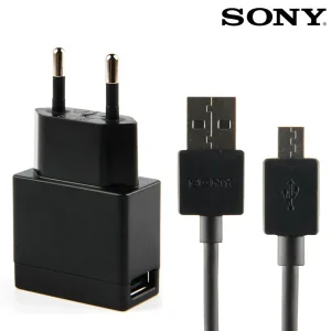 شارژر دیواری سونی مدل EP880 به همراه کابل تبدیل microUSB