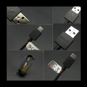 شارژر دیواری سونی مدل EP880 به همراه کابل تبدیل microUSB