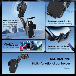 پایه نگهدارنده گوشی موبایل ریمکس مدل RM-C59 PRO