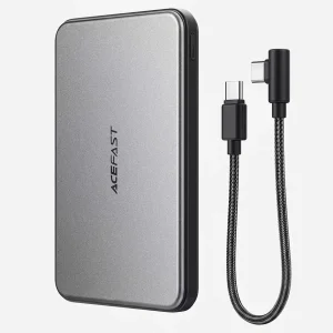 پاوربانک بی سیم 20 وات ایس فست مدل M30 ظرفیت 5000 میلی‌آمپرساعت به همراه کابل USB-C
