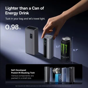 پاوربانک 145 وات بیسوس مدل EnerGeek GR11 ظرفیت 20000 میلی‌آمپرساعت