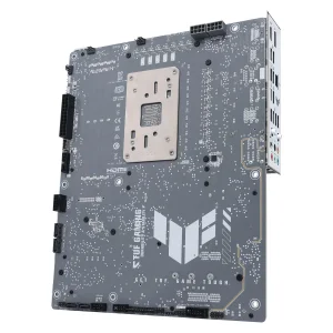 مادربرد ایسوس مدل TUF GAMING B850-BTF WIFI W، فرم فاکتور ATX، سوکت AMD AM5، دارای چهار اسلات رم DDR5، دارای 3 اسلات M.2، دارای Wi-Fi 7 و بلوتوث داخلی، پشتیبانی از پردازنده‌های Ryzen 9000، چیپست AMD B850، پشتیبانی از اورکلاک پردازنده و پمپ AIO
