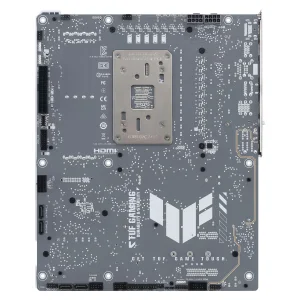 مادربرد ایسوس مدل TUF GAMING B850-BTF WIFI W، فرم فاکتور ATX، سوکت AMD AM5، دارای چهار اسلات رم DDR5، دارای 3 اسلات M.2، دارای Wi-Fi 7 و بلوتوث داخلی، پشتیبانی از پردازنده‌های Ryzen 9000، چیپست AMD B850، پشتیبانی از اورکلاک پردازنده و پمپ AIO