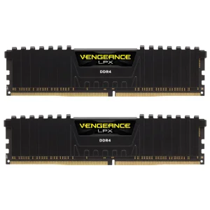 رم دسکتاپ DDR4 کورسیر مدل Vengeance LPX ظرفیت 16 گیگابایت (دو ماژول 8 گیگابایت) فرکانس 3200 مگاهرتز تایمینگ CL16-18-18-36 با پخش‌کننده حرارت آلومینیومی و پشتیبانی از XMP 2.0 برای اورکلاکینگ پایدار و سازگاری بالا