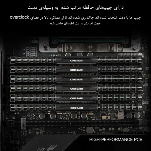 رم دسکتاپ DDR4 کورسیر مدل Vengeance LPX ظرفیت 16 گیگابایت (دو ماژول 8 گیگابایت) فرکانس 3200 مگاهرتز تایمینگ CL16-18-18-36 با پخش‌کننده حرارت آلومینیومی و پشتیبانی از XMP 2.0 برای اورکلاکینگ پایدار و سازگاری بالا