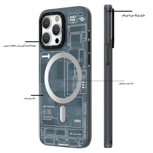 کاور یانگ کیت مدل Futuristic Circuit مناسب برای گوشی موبایل اپل iphone 15 pro