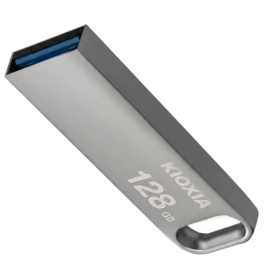 فلش‌مموری 128 گیگابایت کیوکسیا مدل U366 با بدنه فلزی، رابط USB 3.2، سرعت انتقال 200 مگابایت بر ثانیه، مقاوم در برابر ضربه و قابلیت اتصال به بند کلید