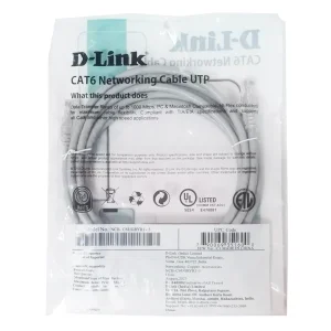 پچ کورد Cat6 دی-لینک مدل DLink Cord Cat6 UTP 3m NCB-C6UGRYR1-3
