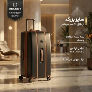 چمدان دلسی مدل CADENCE TRUNK کد 1677828 سایز بزرگ ارتفاع 80 سانتی متر