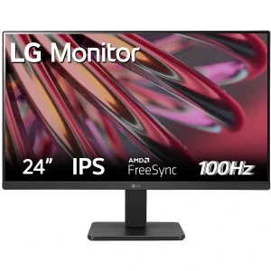 مانیتور 23.8 اینچ ال جی مدل 24MR400-B با وضوح Full HD، پنل IPS و نرخ به‌روزرسانی 100 هرتز
