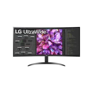 مانیتور خمیده 34 اینچ ال جی مدل 34WQ60C-B با وضوح UWQHD، پنل IPS و نرخ به‌روزرسانی 60 هرتز