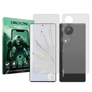محافظ صفحه نمایش شفاف کینگ کونگ مدل Tough مناسب برای گوشی موبایل آنر 90 به همراه محافظ پشت گوشی