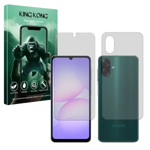 محافظ صفحه نمایش مات کینگ کونگ مدل Tough مناسب برای گوشی موبایل سامسونگ Galaxy A07 4G به همراه محافظ پشت گوشی