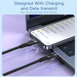 کابل تبدیل USB-C به لایتنینگ یسیدو مدل CA107 6mm طول 1.2 متر
