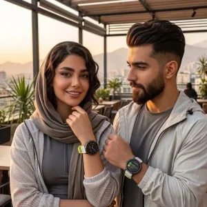 ساعت هوشمند 45 میلی متر سونتو مدل RACE S TITANIUM CANARY با بند سیلیکونی