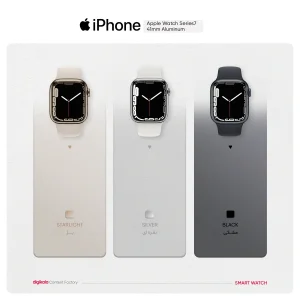 ساعت هوشمند اپل واچ سری 7 مدل 41mm Aluminum Case with Sport silicone Band