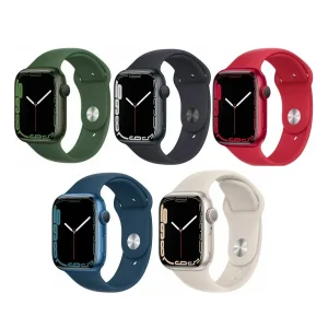 ساعت هوشمند اپل واچ سری 7 مدل 41mm Aluminum Case with Sport silicone Band