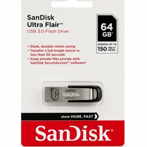 فلش مموری سن دیسک مدل یوسرن Ultra Flair SDCZ73 ظرفیت 64 گیگابایت با رابط USB 3.0