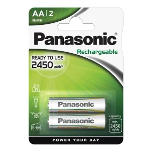 باتری قلمی قابل شارژ پاناسونیک مدل 2450mAh بسته دو عددی