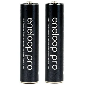 باتری نیم قلمی قابل شارژ پاناسونیک مدل eneloop-pro بسته دو عددی