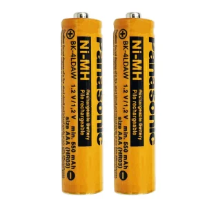 باتری نیم قلمی قابل شارژ پاناسونیک مدل NI-MH550mAh بسته ۴ عددی