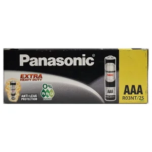 باتری نیم قلمی پاناسونیک مدل R03NT/2S بسته 60 عددی