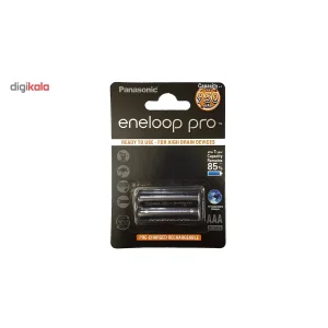 باتری نیم قلمی قابل شارژ پاناسونیک مدل Eneloop Pro - بسته 2 عددی