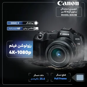 دوربین دیجیتال بدون آینه کانن مدل EOS R8 RF 24-50mm F4.5-6.3 IS STM