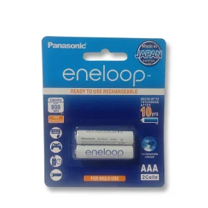 باتری نیم قلمی قابل شارژ پاناسونیک مدل bk-4hcce/4bt/Eneloop pro بسته 2 عددی