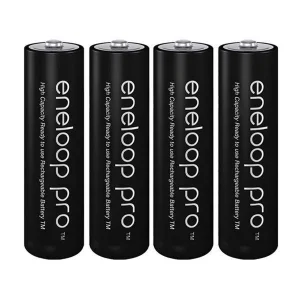 باتری قلمی قابل شارژ پاناسونیک مدل Eneloop Pro BK-3HCDE/2BE بسته 4 عددی
