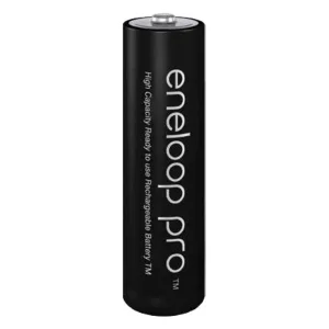 باتری قلمی قابل شارژ پاناسونیک مدل Eneloop Pro BK-3HCDE بسته 2 عددی